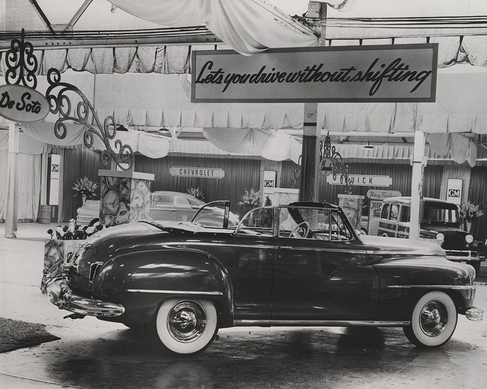 Detroit Travel Show 1948 De Soto convertible