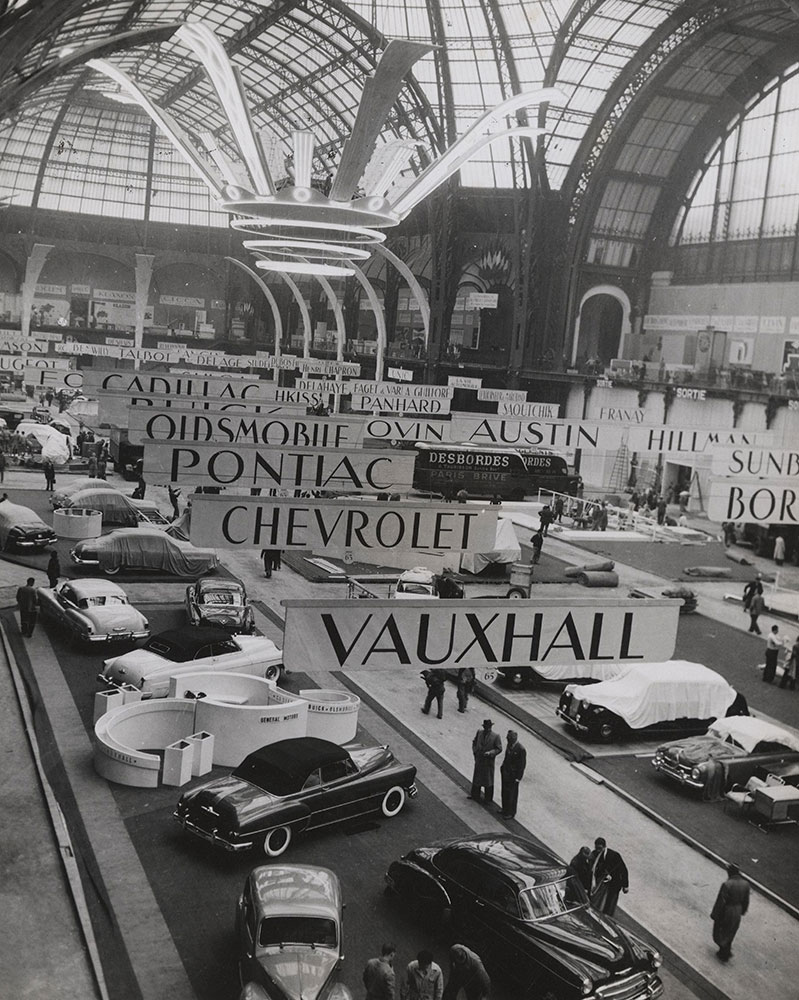Paris Auto Show 1950 Grand Palais General Motors Chevrolet Digital Collections Free Library