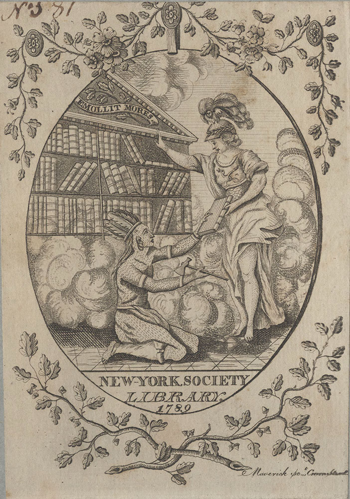 Bookplate for the New-York Society Library
