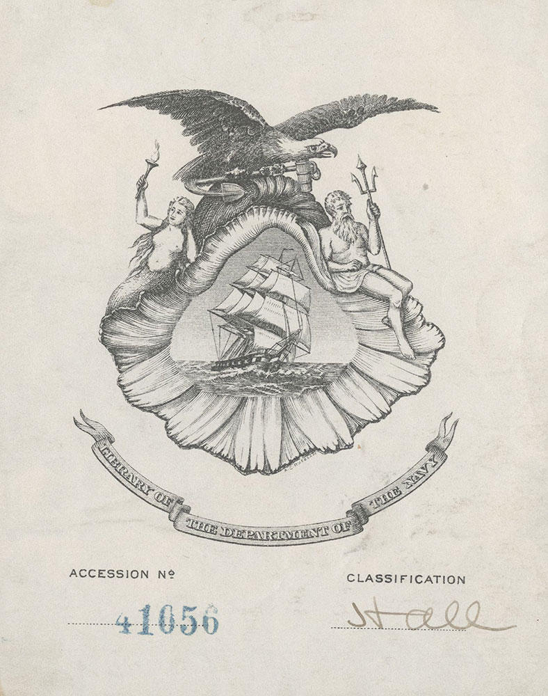 Bookplate for the Library of the U.S. Department of the Navy
