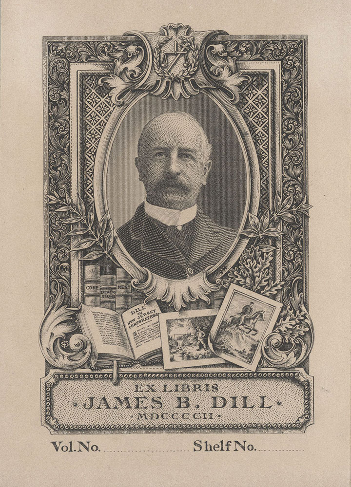 Bookplate for James B. Dill