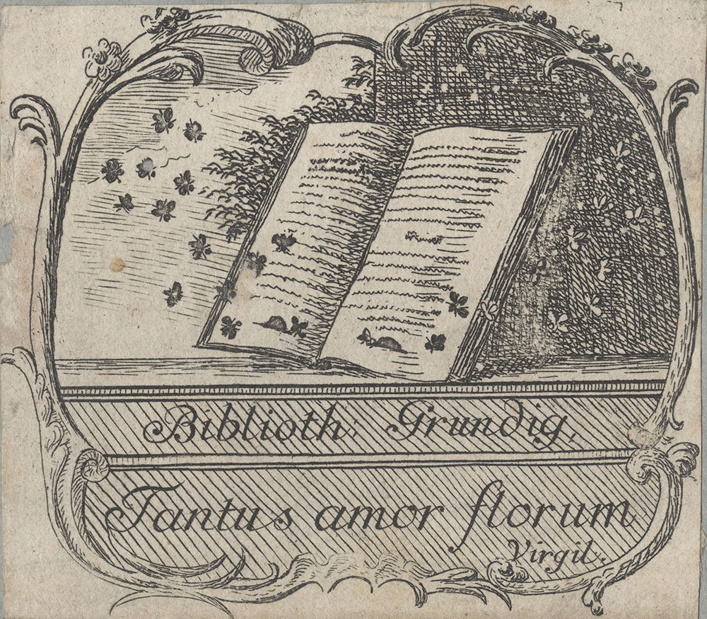Bookplate for Grundig