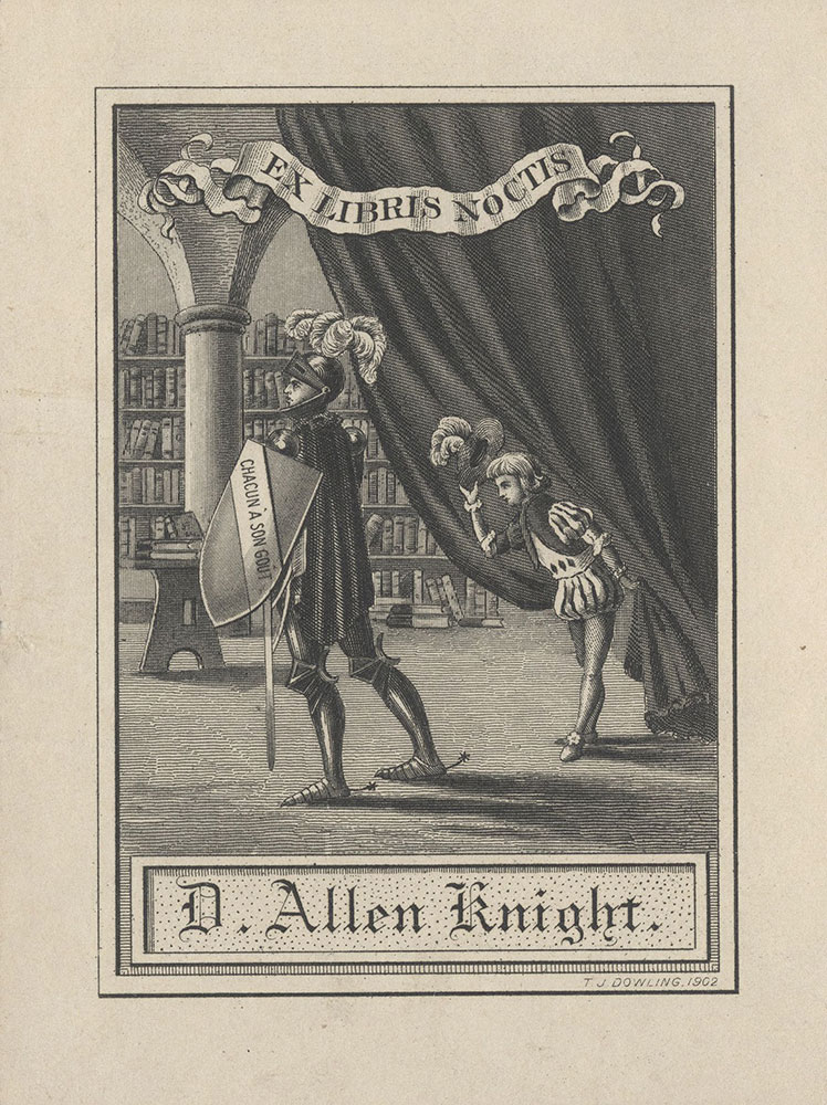Bookplate for D. Allen Knight