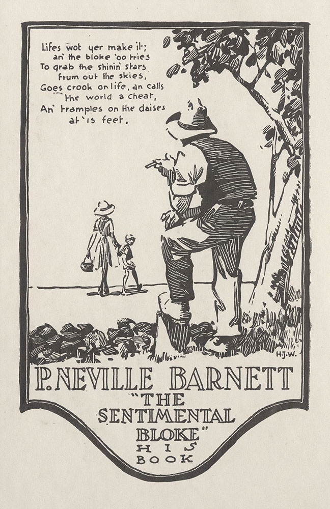 Bookplate for P. Neville Barnett