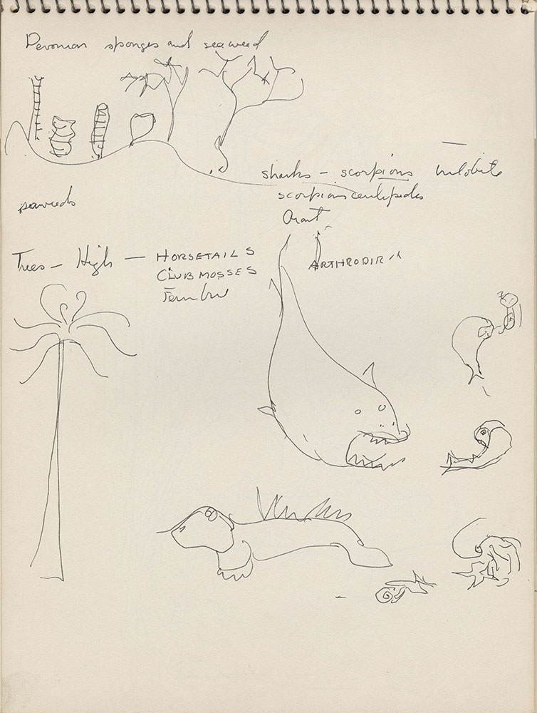 Top spiral sketchbook for Life Story, page 3