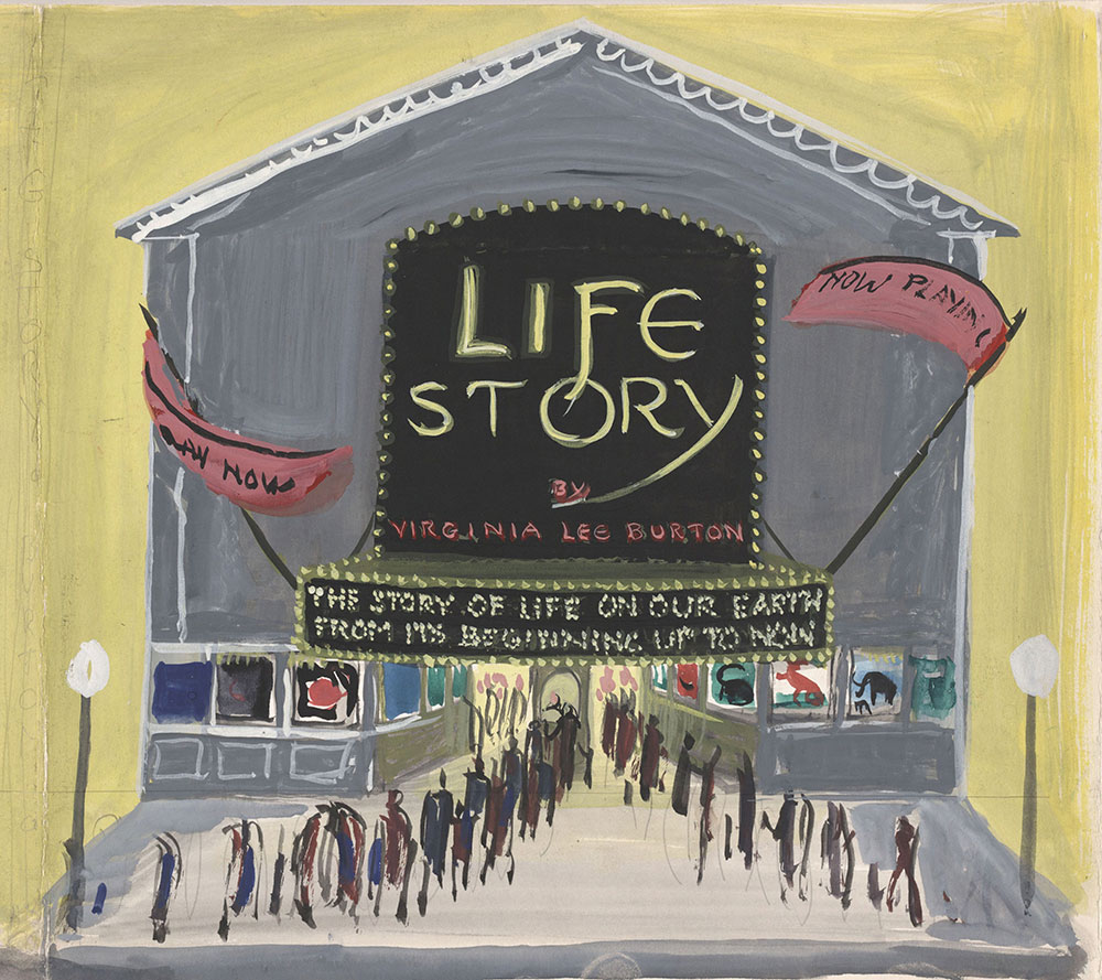 Preliminary art for cover of Life Story