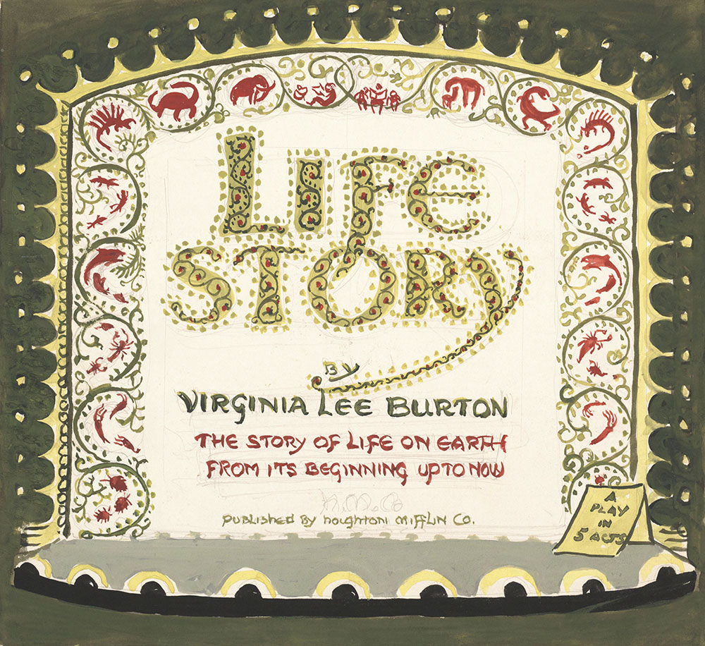 Preliminary art for cover of Life Story