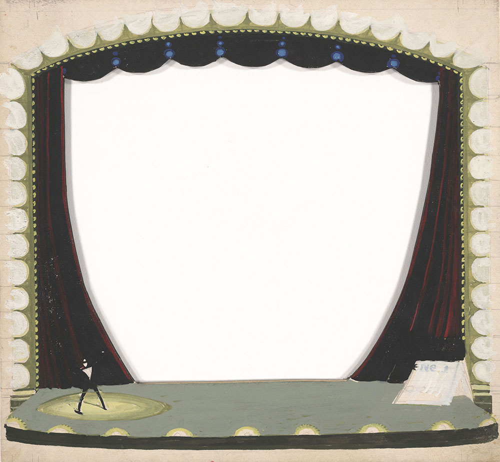 Preliminary art of stage, for Life Story