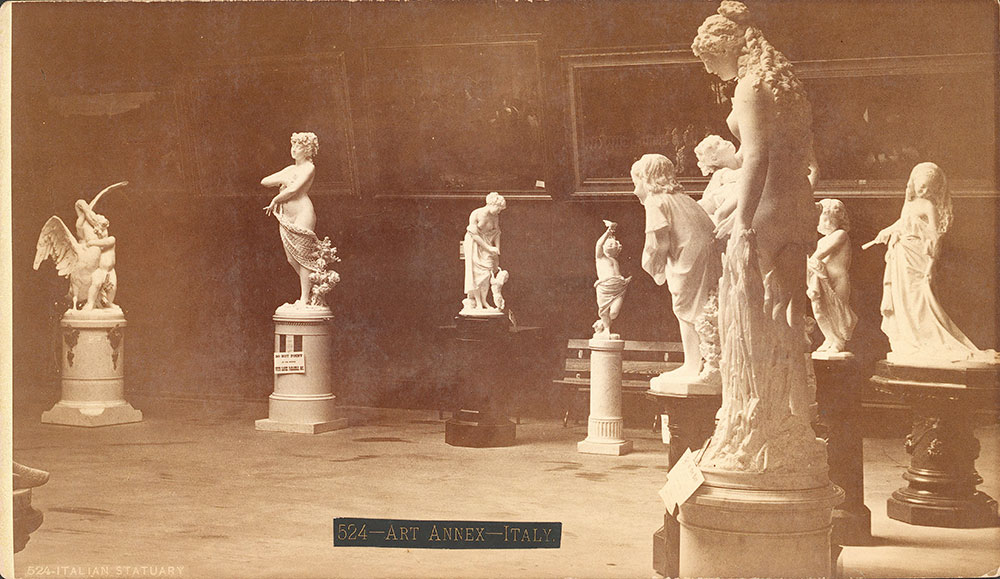 Group of Italian statuary in Art Annex