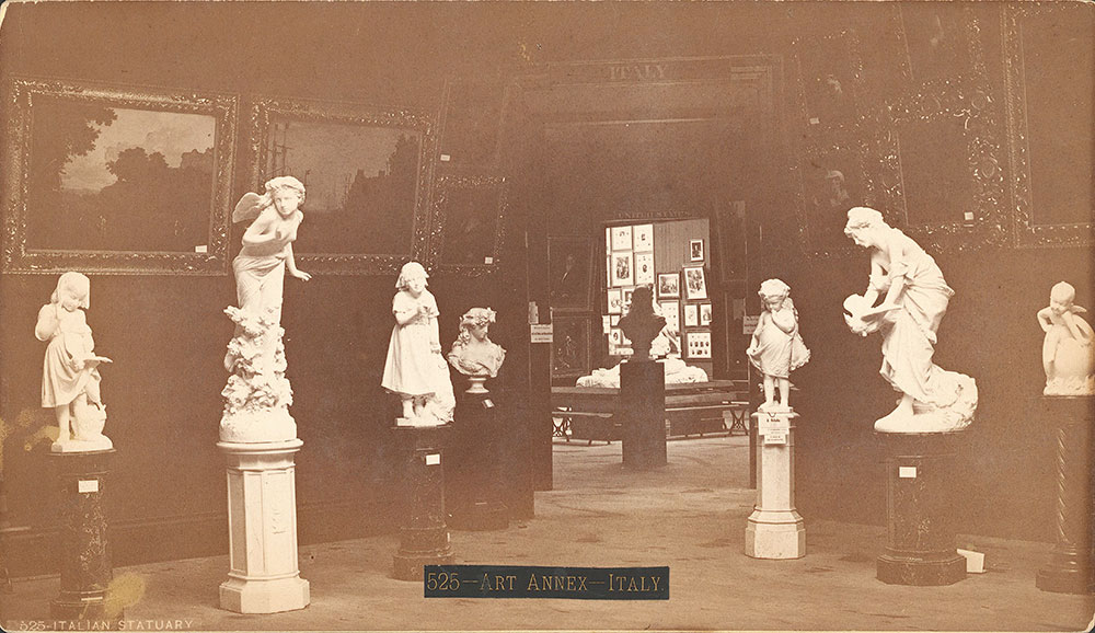 Group of Italian statuary in Art Annex