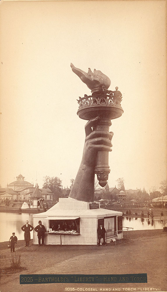 Colossal hand and torch, Liberty