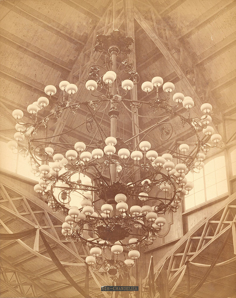 Baker, Arnold & Co.'s large chandelier