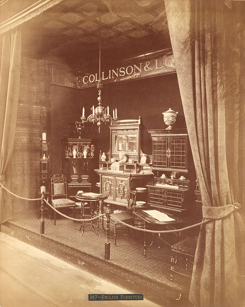 Collinson & Lock's furniture exhibit-Main Building