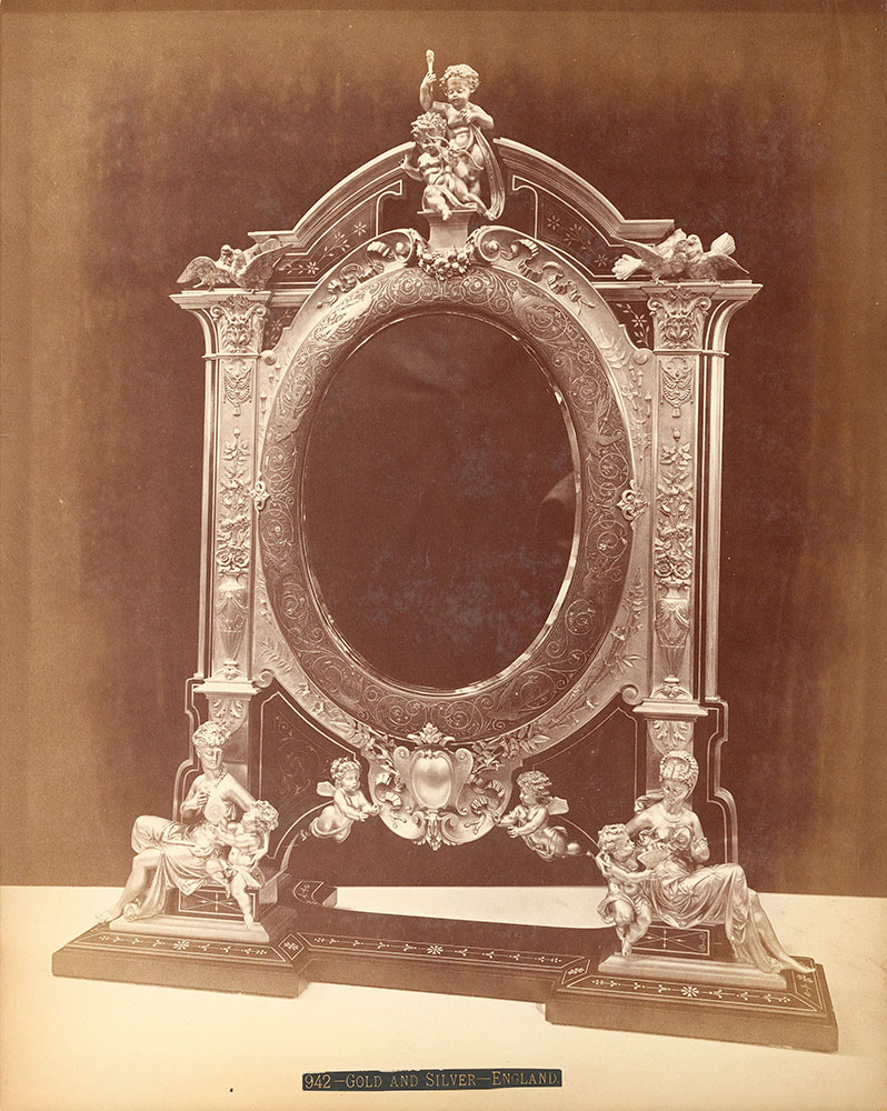 Gold and silver mirror-Elkington & Co.'s exhibit