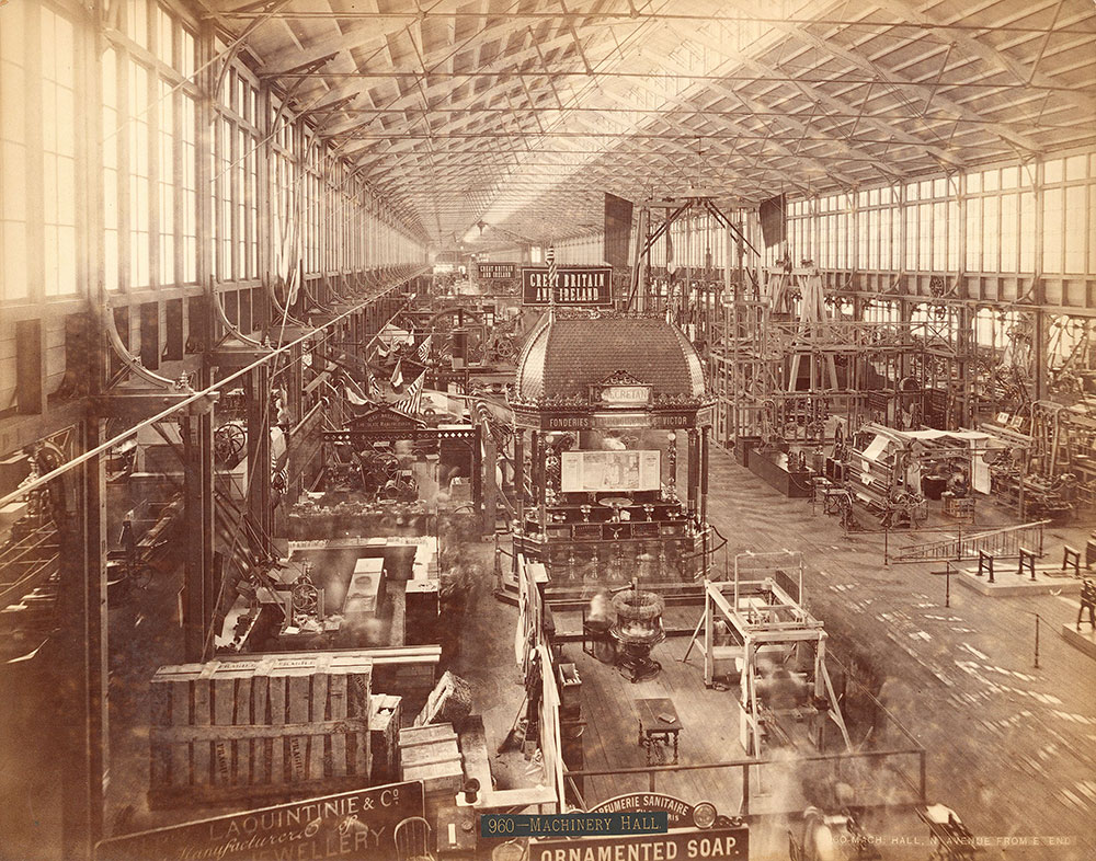 Machinery Hall-North Avenue, from east end