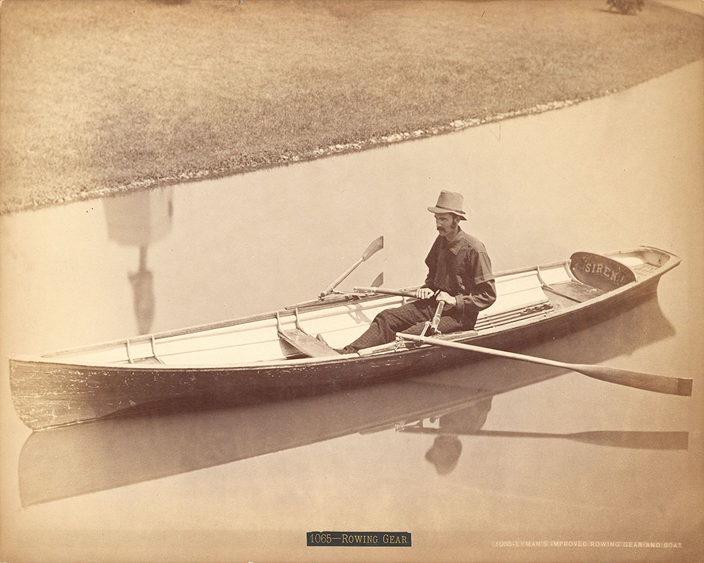 Wm. Lyman's improved rowing gear and boat