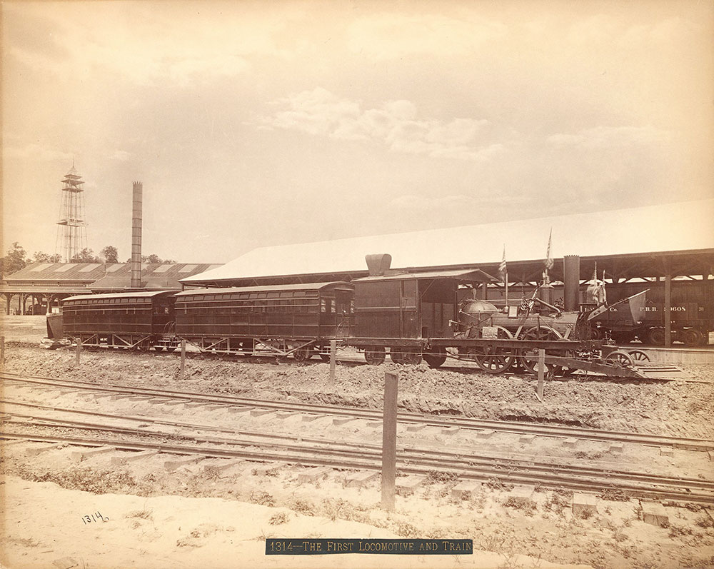 The old locomotive and train