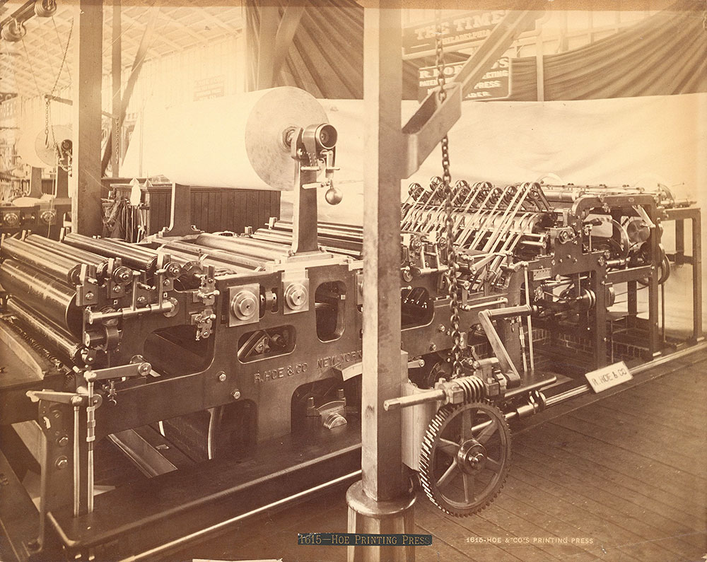 Hoe & Co.'s printing press--Machinery Hall