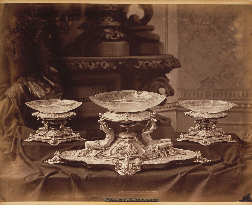 Satyr dessert service, Elkington & Co.'s-M.B.