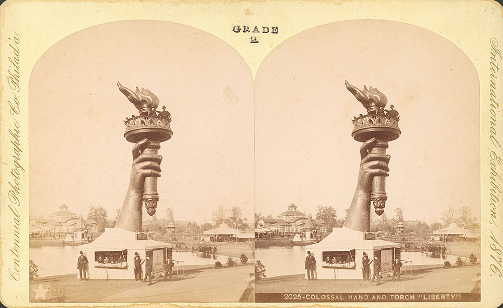 Colossal hand and torch, Liberty