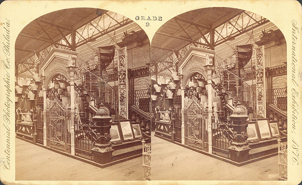 J.B. & J.N. [sic] Cornell's Iron Works exhibit