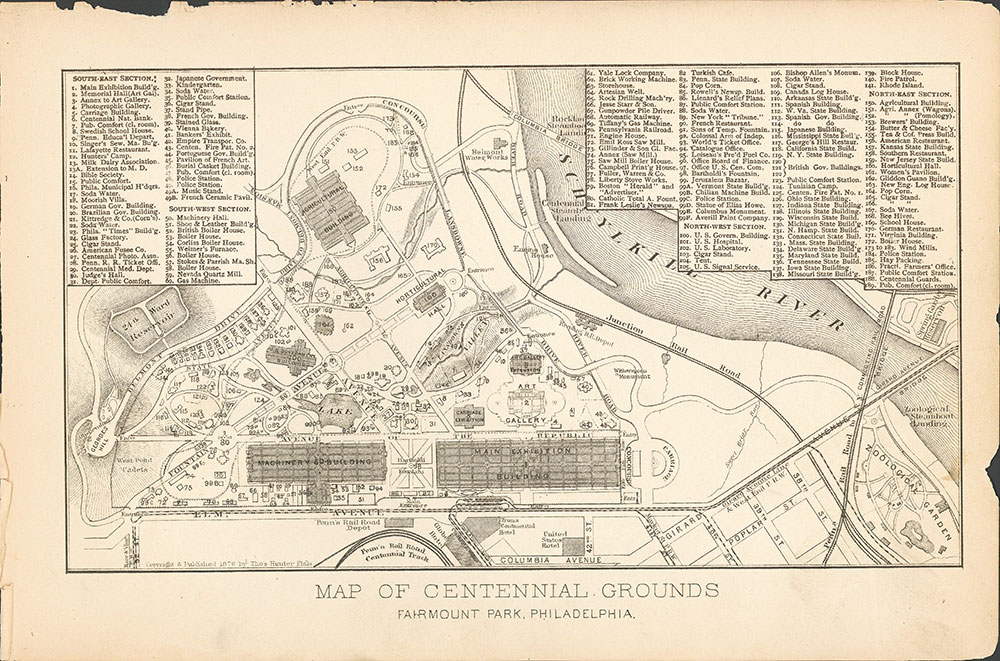 Map of Centennial grounds
