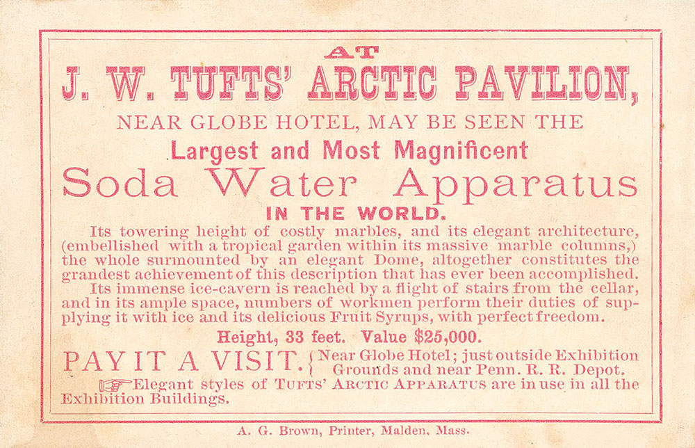 Tufts' Arctic soda