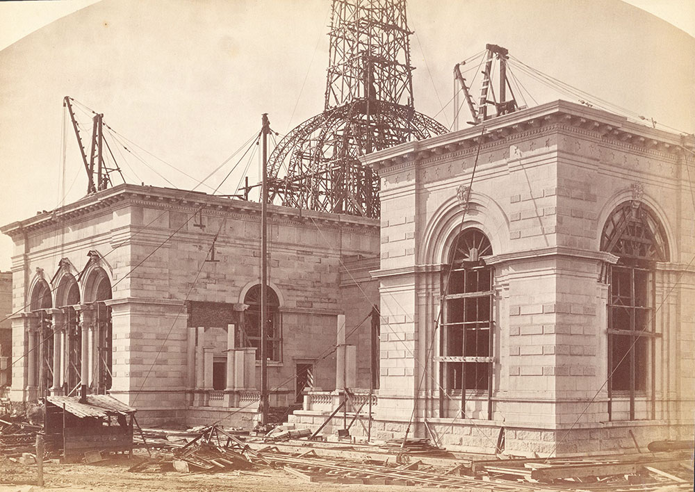 Memorial Hall/Art Gallery construction