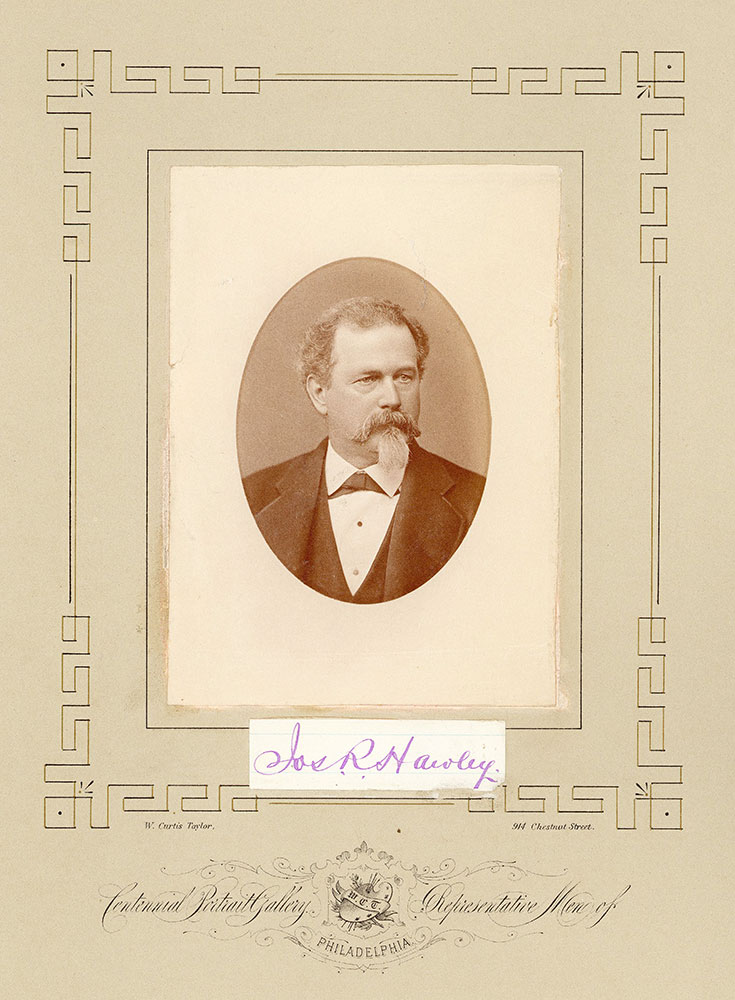 Portrait of Joseph Roswell Hawley