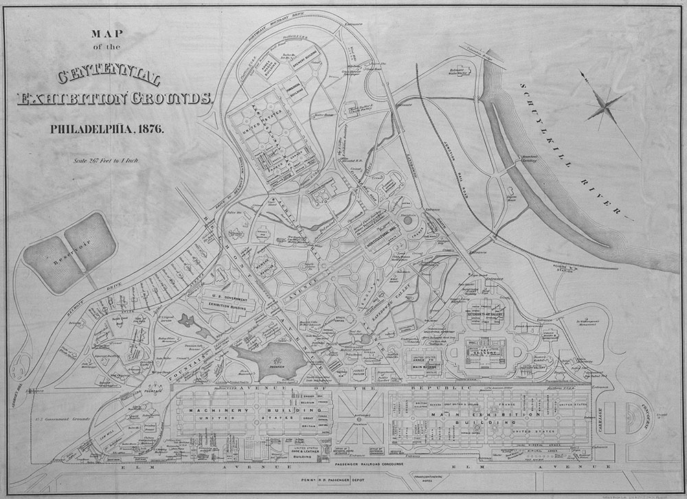 Map of the Centennial Exhibition Grounds