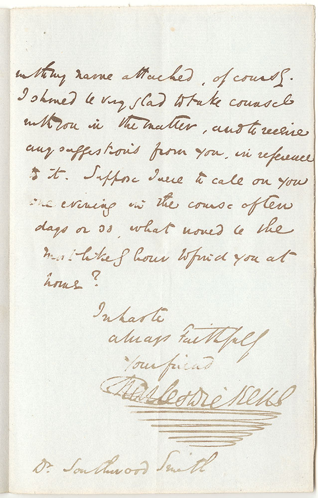 ALs to Thomas Southwood-Smith, page 2