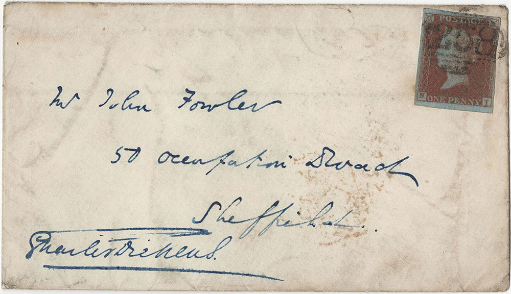 Envelope for ALs to John Fowler