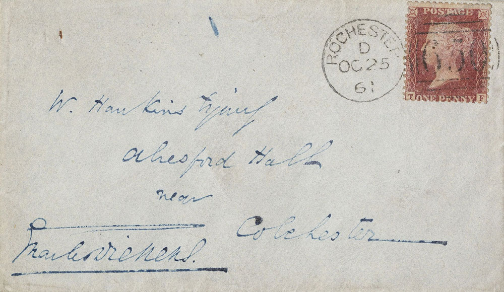 Envelope for ALs to W. Hawkins