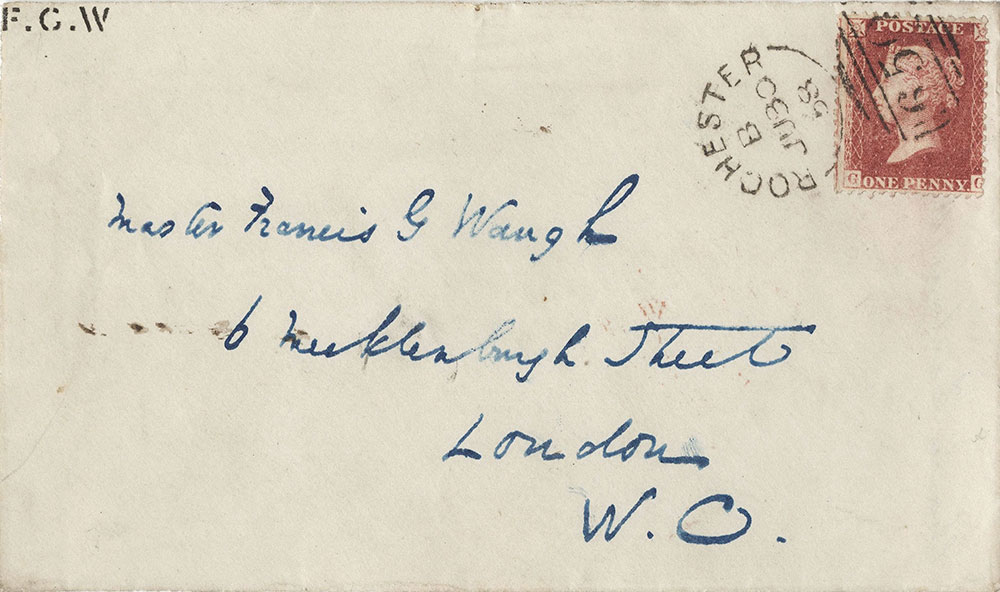 Envelope for ALs to Francis G. Waugh