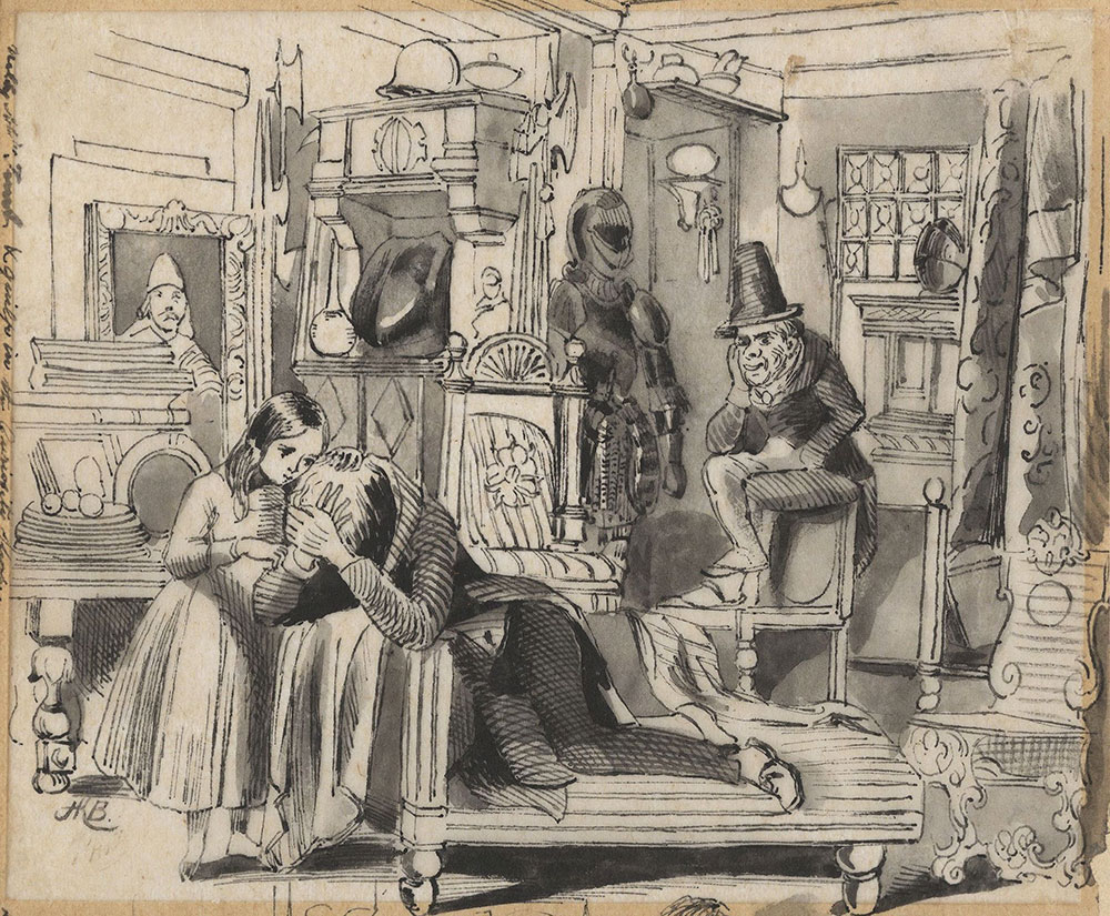Original Illustration for Old Curiosity Shop