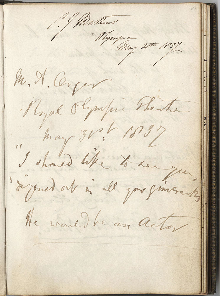 Autograph album of Priscilla Horton