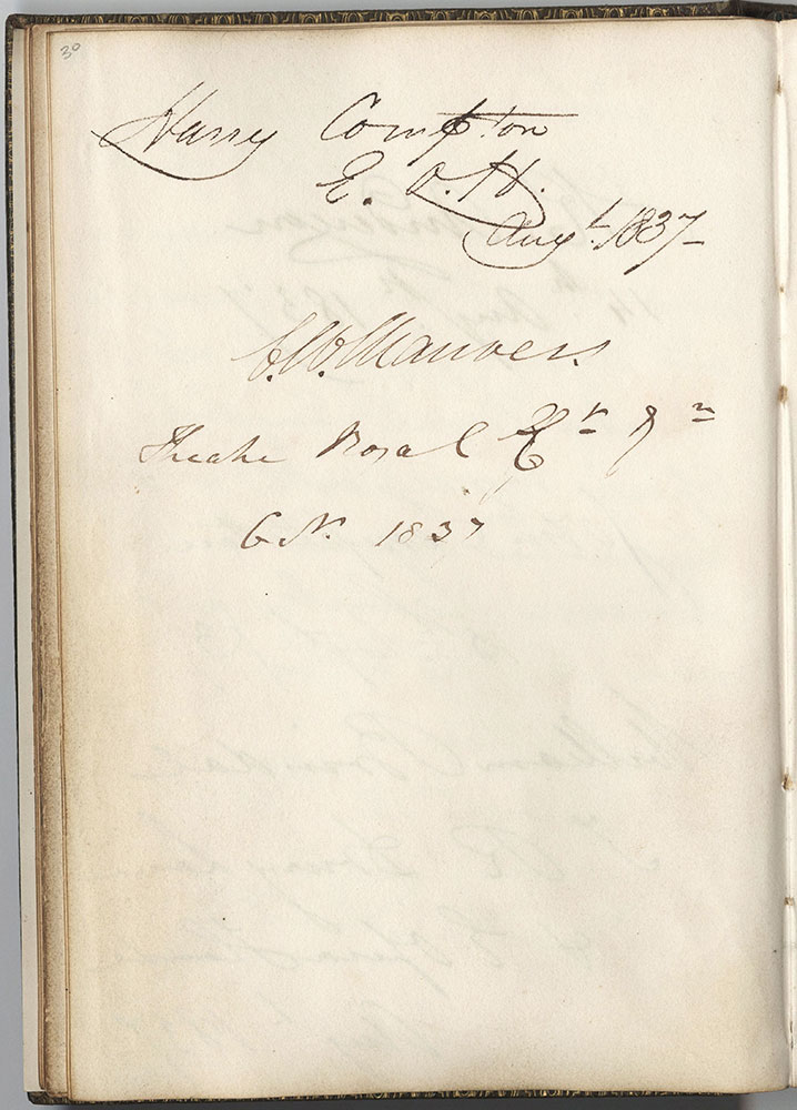 Autograph album of Priscilla Horton