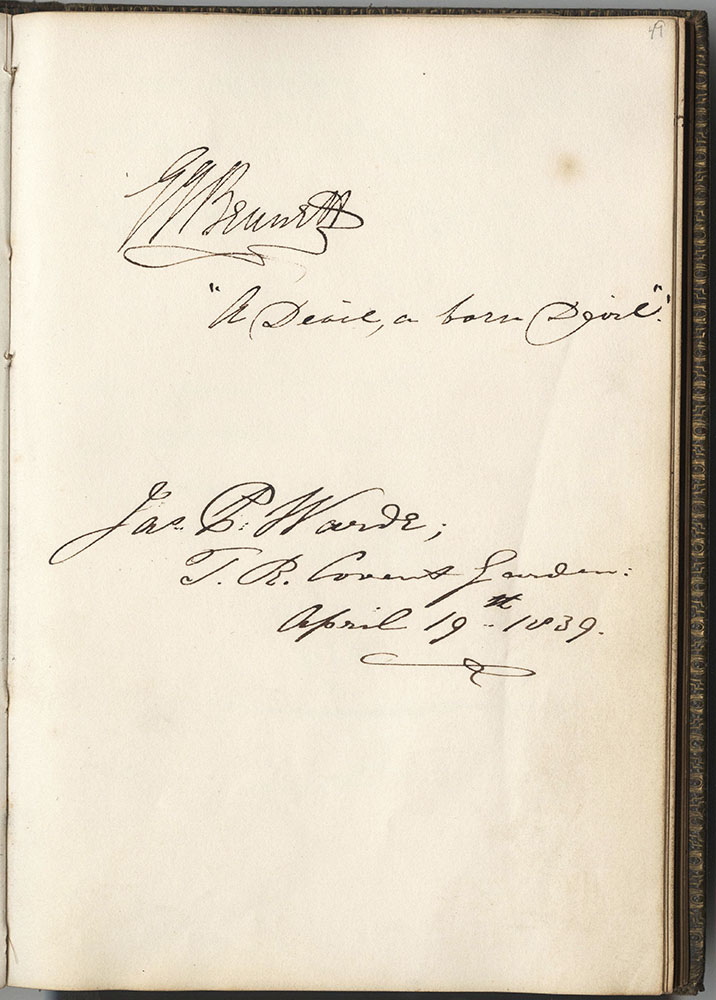 Autograph album of Priscilla Horton