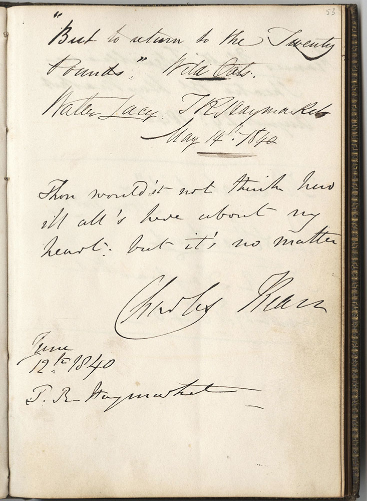 Autograph album of Priscilla Horton