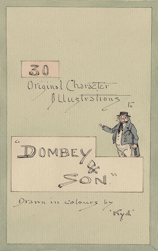 Watercolor Drawing Illustratiing Dickens's Dombey & Son