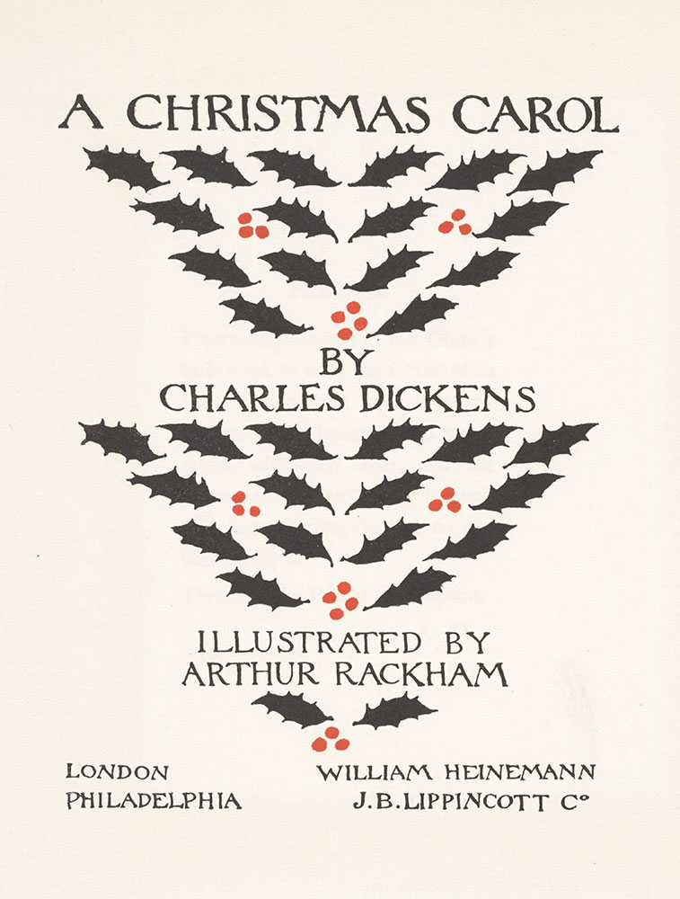 A Christmas Carol illustrated by Arthur Rackham