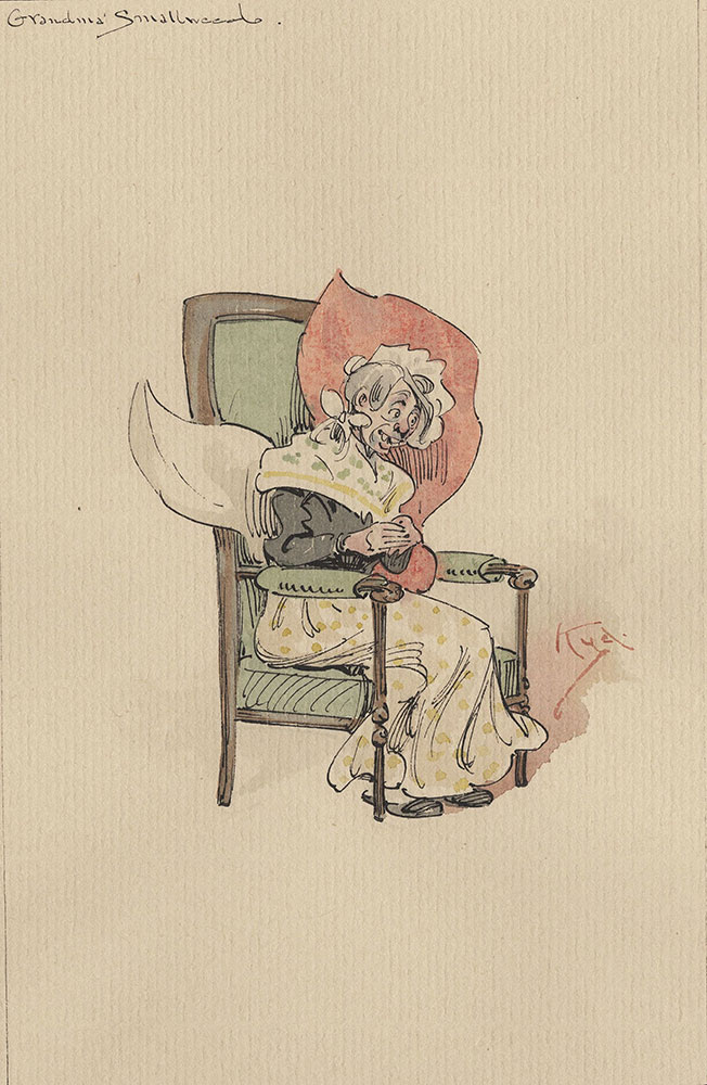 Illustrations of Characters in Dickens's Bleak House--Grandma Smallweed