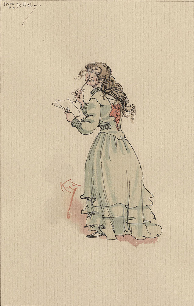Illustrations of Characters in Dickens's Bleak House--Mrs Jellaby