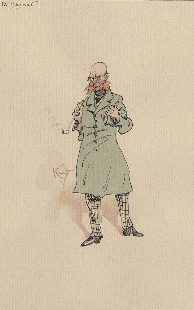 Illustrations of Characters in Dickens's Bleak House--Mr Bagnet