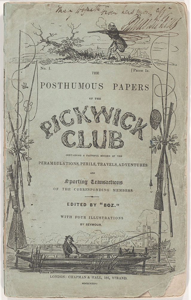 The posthumous papers of The Pickwick Club : containing a faithful record of the perambulations, perils, travels, adventures and sporting transactions of the corresponding members / edited by 