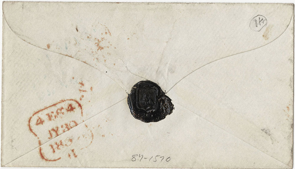 Envelope for ALs to John Leech