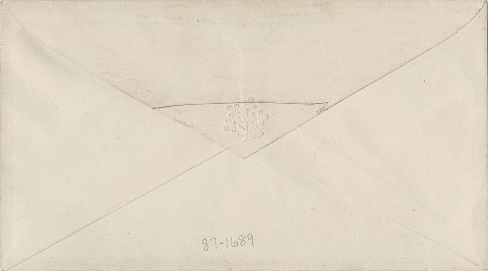 Envelope for ALs to William Charle sMark Kent