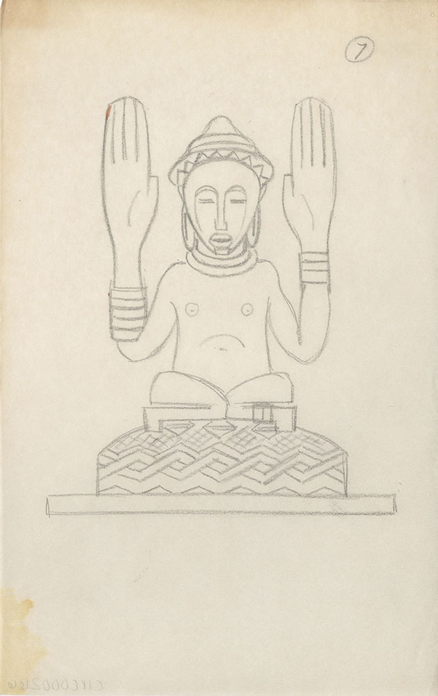 Milhous Sketch - Religious Figure