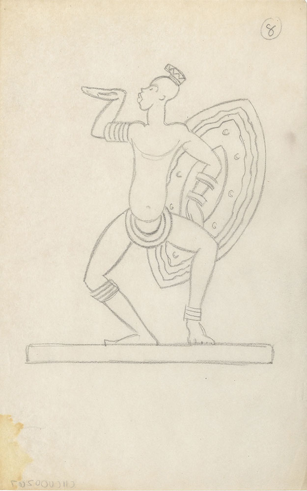 Milhous Sketch - Male Warrior