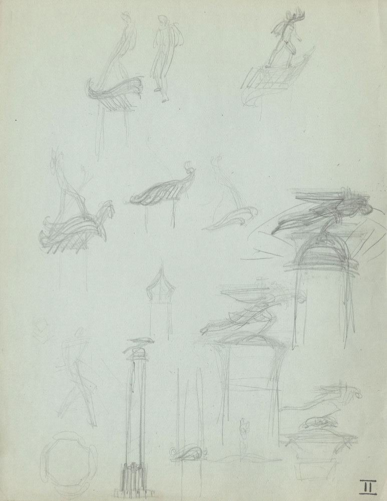 Milhous Sketch - Taking Flight